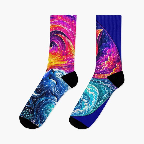 Item preview, ⚖️ PURRFECTLY BALANCED COLLECTION ⚖️ - OCEAN & SUNSET CATS designed and sold by WheelieGdArt.
