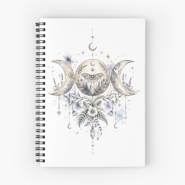 Item preview, Triple Moon - Lunar Herbarium Botanical Symbol designed and sold by Shadow Sprite Art.