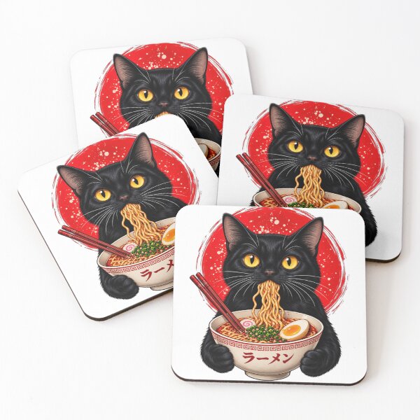 Item preview, Black Cat Ramen Chopsticks designed and sold by EgoSovereign.