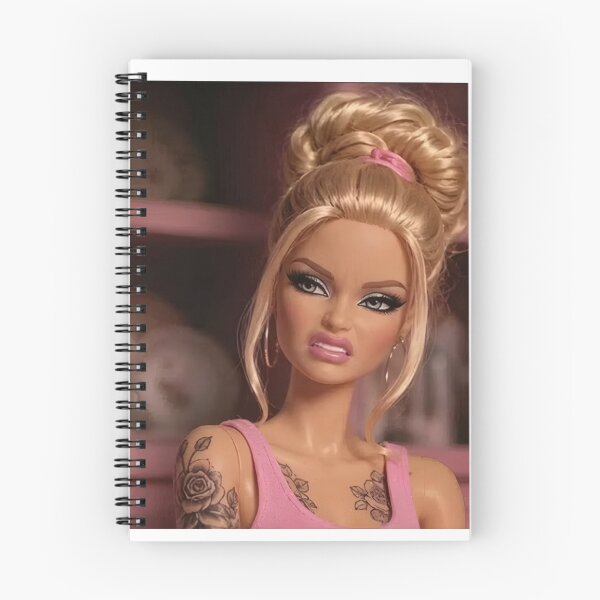 Item preview, Funny Tattooed Blonde Doll Cringe Face Reaction Meme designed and sold by Devilians92.