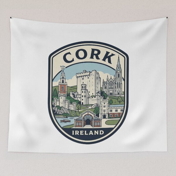 Item preview, Cork Ireland Vintage Travel Landmark Badge designed and sold by k3rstman1.