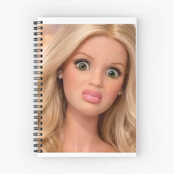 Item preview, Funny Cringe Blonde Doll Wide Eyed Reaction Meme designed and sold by Devilians92.