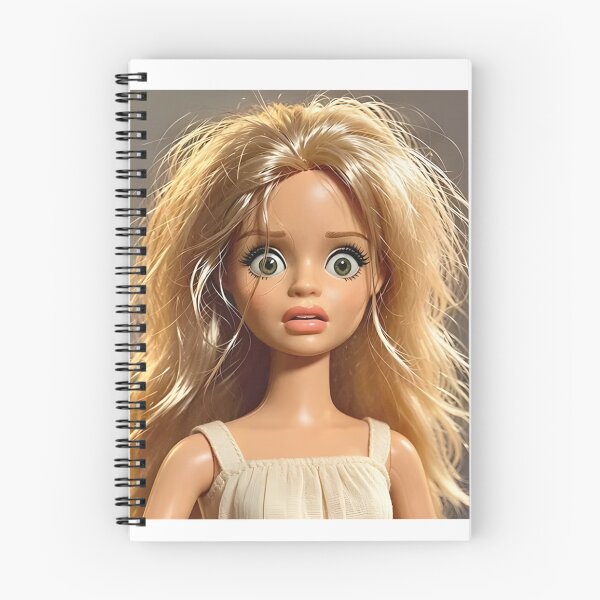 Item preview, Shocked Blonde Doll Messy Hair Cringe Reaction Meme designed and sold by Devilians92.