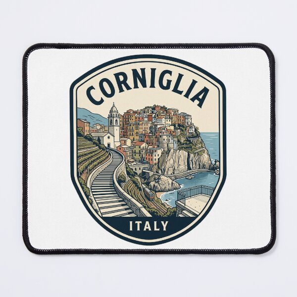Item preview, Corniglia Cinque Terre Italy Vintage Travel Badge designed and sold by k3rstman1.