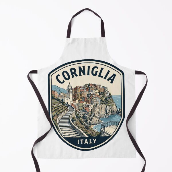 Item preview, Corniglia Cinque Terre Italy Vintage Travel Badge designed and sold by k3rstman1.