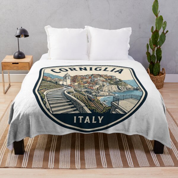 Item preview, Corniglia Cinque Terre Italy Vintage Travel Badge designed and sold by k3rstman1.