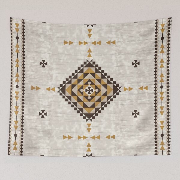 Item preview, Earthy Desert Southwestern Navajo Geometric Area Rug designed and sold by Momoko-Hikaru.