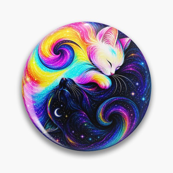 Item preview, ⚖️ PURRFECTLY BALANCED COLLECTION ⚖️ - RAINBOW & MIDNIGHT CATS v1 designed and sold by WheelieGdArt.