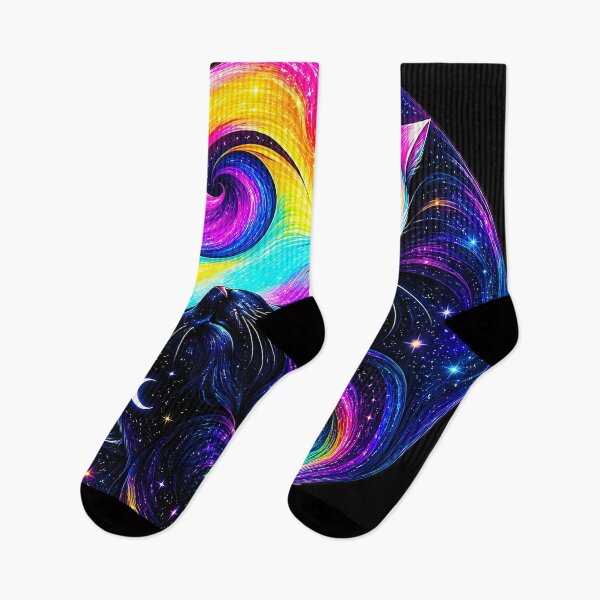 Item preview, ⚖️ PURRFECTLY BALANCED COLLECTION ⚖️ - RAINBOW & MIDNIGHT CATS v1 designed and sold by WheelieGdArt.