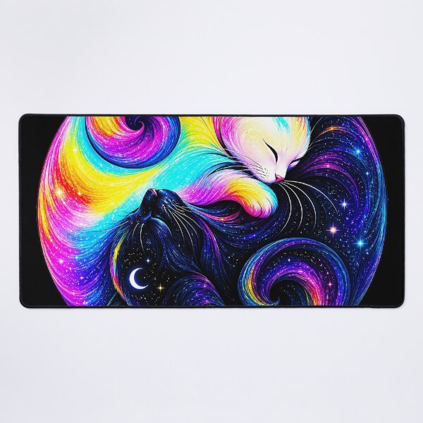 Item preview, ⚖️ PURRFECTLY BALANCED COLLECTION ⚖️ - RAINBOW & MIDNIGHT CATS v1 designed and sold by WheelieGdArt.