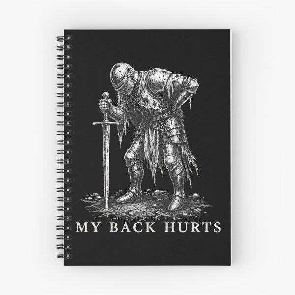 Item preview, My Back Hurts Medieval Knight Funny Graphic designed and sold by TracyLyon65250.