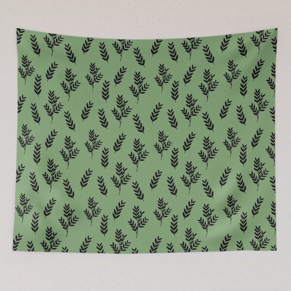 Item preview, A seamless botanical pattern featuring silhouettes of jackdaws against a pastel background. Elegant, feminine, and perfect for timeless botanical designs. designed and sold by ArtFairy38.