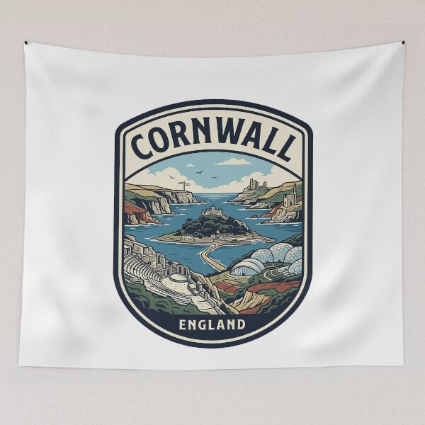 Item preview, Cornwall England Vintage Travel Badge designed and sold by k3rstman1.