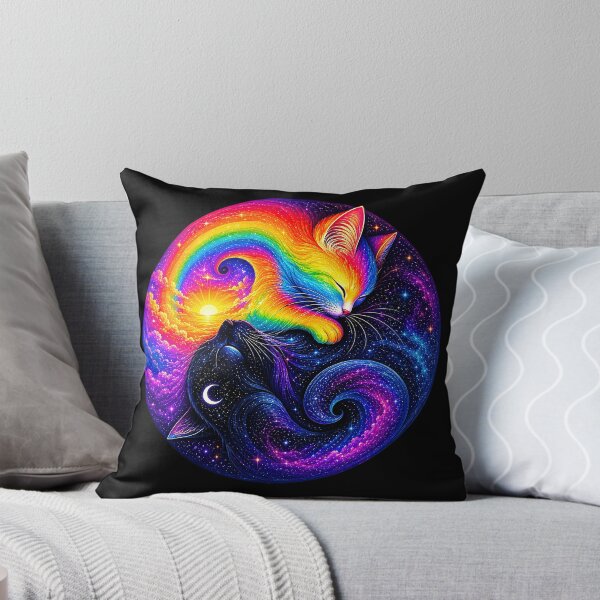 Item preview, ⚖️ PURRFECTLY BALANCED COLLECTION ⚖️ - RAINBOW & MIDNIGHT CATS v2 designed and sold by WheelieGdArt.