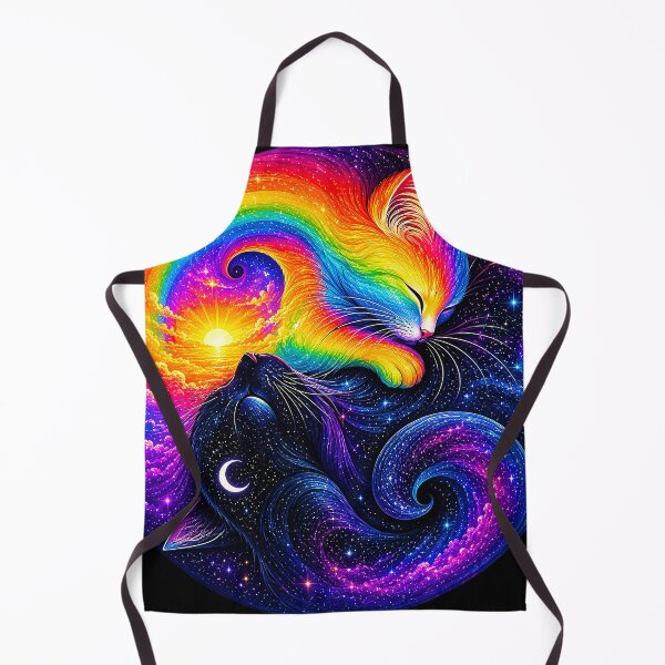 Item preview, ⚖️ PURRFECTLY BALANCED COLLECTION ⚖️ - RAINBOW & MIDNIGHT CATS v2 designed and sold by WheelieGdArt.