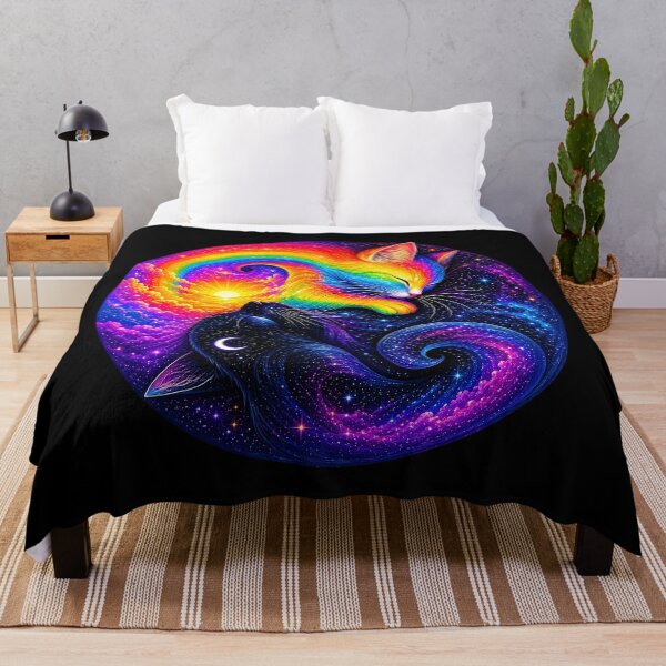 Item preview, ⚖️ PURRFECTLY BALANCED COLLECTION ⚖️ - RAINBOW & MIDNIGHT CATS v2 designed and sold by WheelieGdArt.