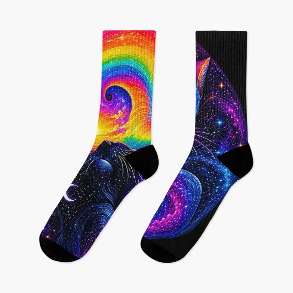 Item preview, ⚖️ PURRFECTLY BALANCED COLLECTION ⚖️ - RAINBOW & MIDNIGHT CATS v2 designed and sold by WheelieGdArt.