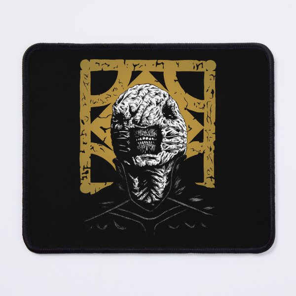 Item preview, Cenobite Horror Character In Front Of Gold Geometry Pattern designed and sold by Bidobad01.
