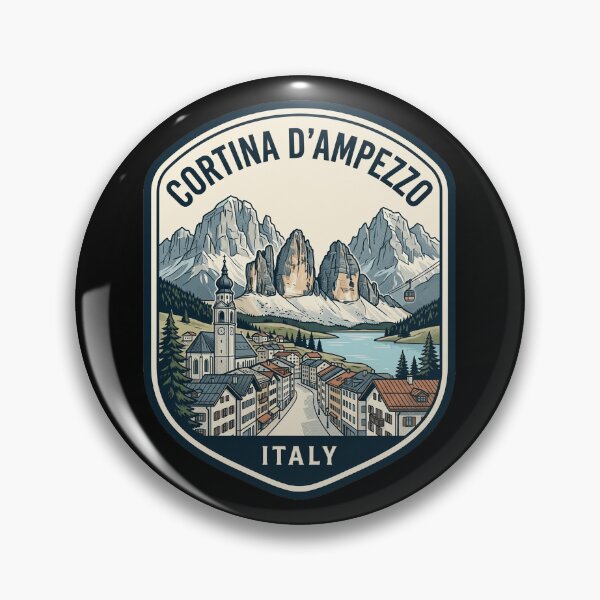 Item preview, Cortina d'Ampezzo Italy Dolomites Travel Badge designed and sold by k3rstman1.