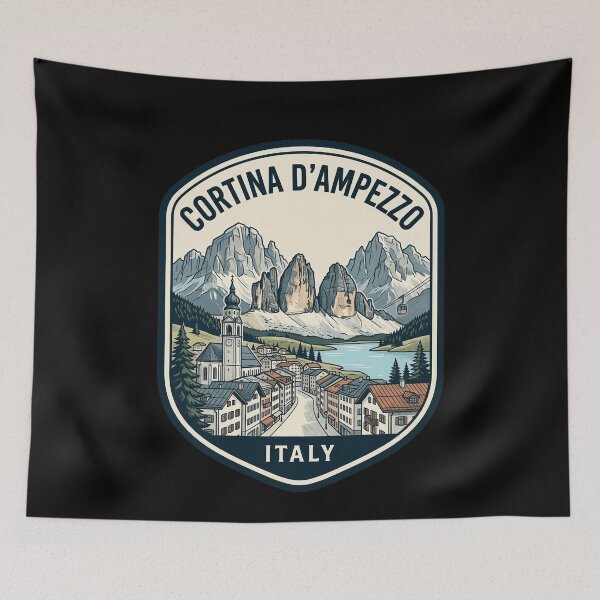 Item preview, Cortina d'Ampezzo Italy Dolomites Travel Badge designed and sold by k3rstman1.