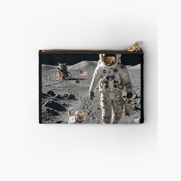 Item preview, Walking the cat on the moon designed and sold by WiseBow.