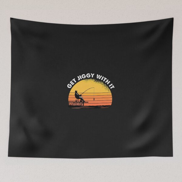 Item preview, Get Jiggy With It Fishing Sunset Retro Graphic designed and sold by mppjtungo.