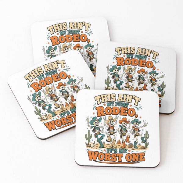 Item preview, Dancing Cowboy Skeletons Wild West Halloween Design designed and sold by JansenGS.