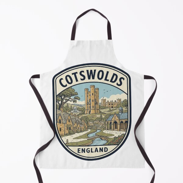 Item preview, Cotswolds England Vintage Travel Badge Illustration designed and sold by k3rstman1.