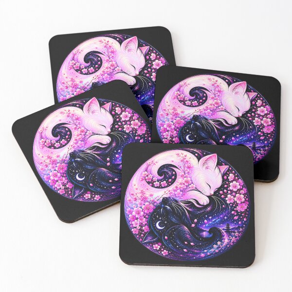 Item preview, ⚖️ PURRFECTLY BALANCED COLLECTION ⚖️ - SAKURA & NIGHT CATS v1 designed and sold by WheelieGdArt.