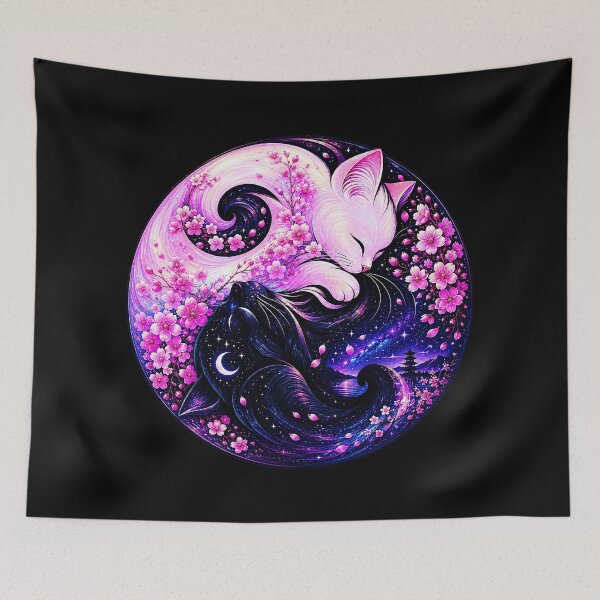 Item preview, ⚖️ PURRFECTLY BALANCED COLLECTION ⚖️ - SAKURA & NIGHT CATS v1 designed and sold by WheelieGdArt.