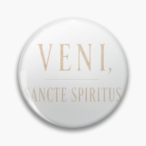 Item preview, Veni Sancte Spiritus Latin Prayer Holy Spirit Gold Quote designed and sold by BoosterShop.