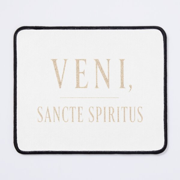Item preview, Veni Sancte Spiritus Latin Prayer Holy Spirit Gold Quote designed and sold by BoosterShop.