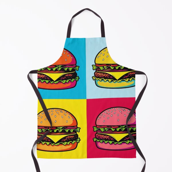 Item preview, Colorful Pop Art Burger – Neon Cheeseburger Fast Food Design designed and sold by Generic RedHead Designs.