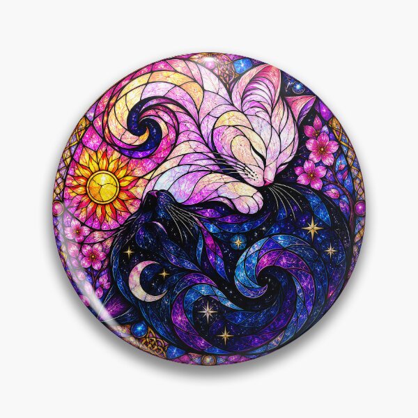 Item preview, ⚖️ PURRFECTLY BALANCED COLLECTION ⚖️ - STAINED-GLASS CATS v1 designed and sold by WheelieGdArt.