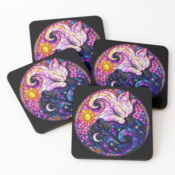 Item preview, ⚖️ PURRFECTLY BALANCED COLLECTION ⚖️ - STAINED-GLASS CATS v1 designed and sold by WheelieGdArt.