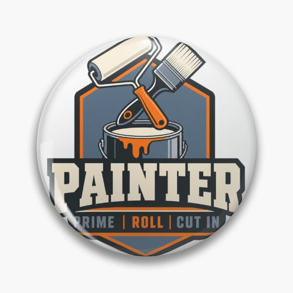 Artikelvorschau, Painter Abzeichen Modernes Industrie Emblem Handwerker Geschenk entworfen und verkauft von BoosterShop.