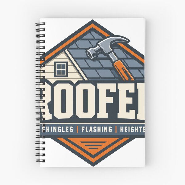 Item preview, Roofer Badge Modern Industrial Emblem Trade Gift designed and sold by BoosterShop.