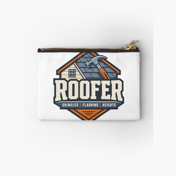 Item preview, Roofer Badge Modern Industrial Emblem Trade Gift designed and sold by BoosterShop.