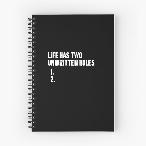 Item preview, The Two Unwritten Rules of Life - Funny Saying designed and sold by asyanavirgifa.