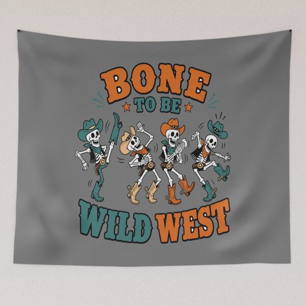 Item preview, Dancing Cowboy Skeletons Wild West Halloween Design designed and sold by JansenGS.