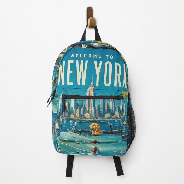 Item preview, Welcome to New York – Vintage Travel Poster designed and sold by LuluLeb.