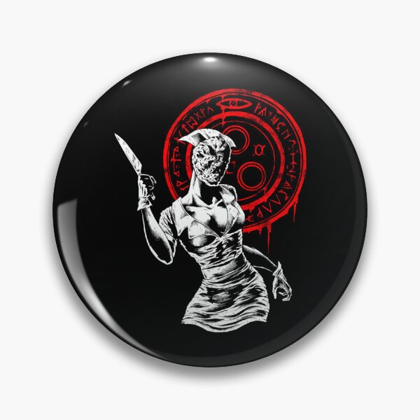 Item preview, Faceless Nurse Holding Knife In Front Of Red Alchemical Circle designed and sold by PolarGraphicsSA.