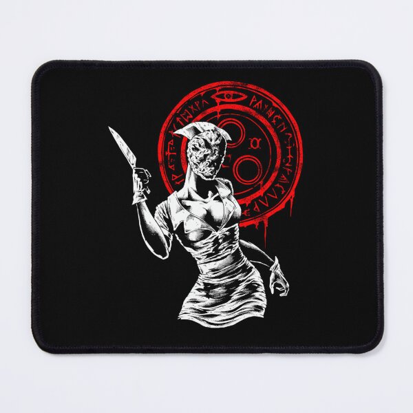 Item preview, Faceless Nurse Holding Knife In Front Of Red Alchemical Circle designed and sold by PolarGraphicsSA.