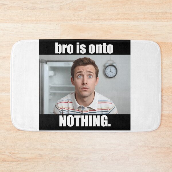 Item preview, concern meme bro is onto nothing T-Shirt, Funny Reaction Meme, Office Humor, Confused Guy Joke, Internet Culture Graphic Tee designed and sold by pawsome purrfect.