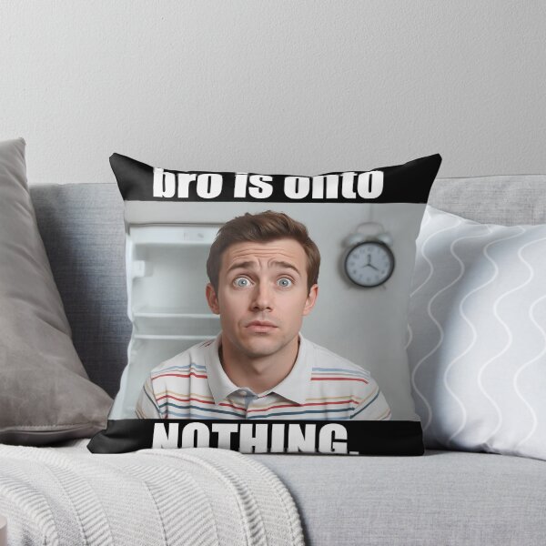Item preview, concern meme bro is onto nothing T-Shirt, Funny Reaction Meme, Office Humor, Confused Guy Joke, Internet Culture Graphic Tee designed and sold by pawsome purrfect.