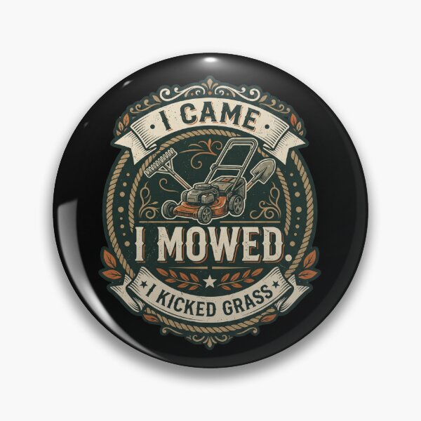 Item preview,  I Came I Mowed I Kicked Grass Funny Lawn Mower  designed and sold by dudelinart.