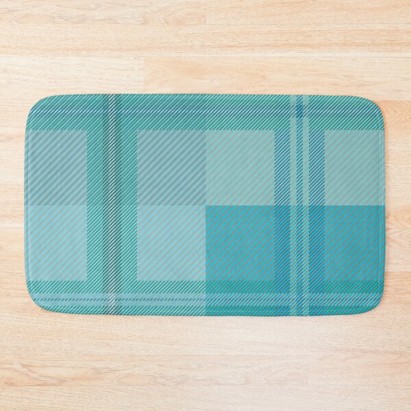 Item preview, Calm Blue and Turquoise Tartan Plaid Pattern designed and sold by Momoko-Hikaru.