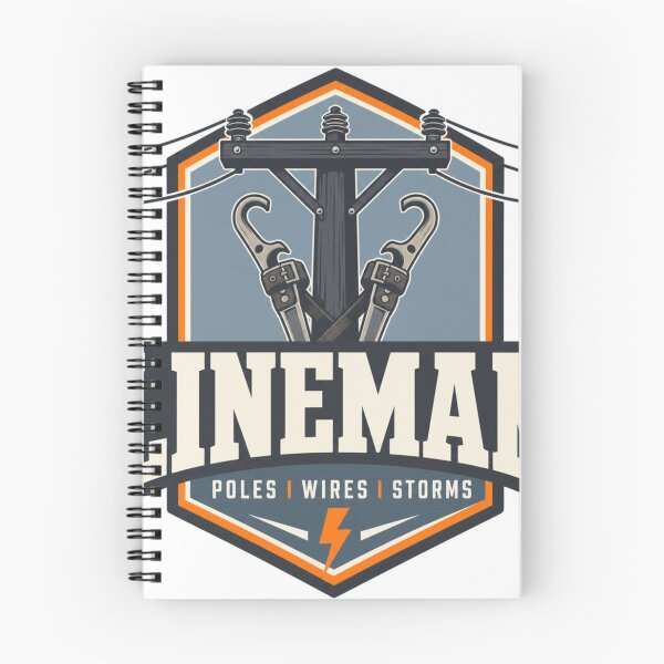 Item preview, Lineman Badge Modern Industrial Emblem Trade Gift designed and sold by BoosterShop.
