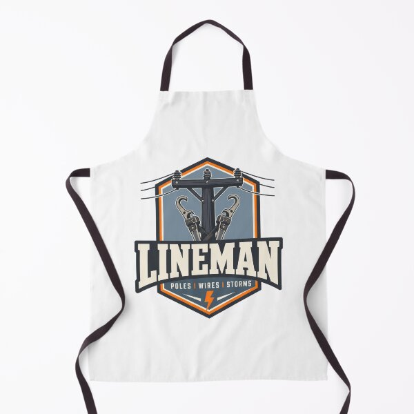 Item preview, Lineman Badge Modern Industrial Emblem Trade Gift designed and sold by BoosterShop.