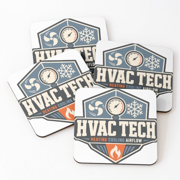 Item preview, HVAC Tech Badge Modern Industrial Emblem Trade Gift designed and sold by BoosterShop.